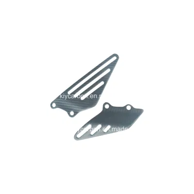 Twill Carbon Fiber Matte Finish Heel Plates for Kawasaki Zx14