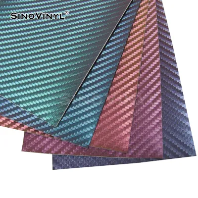 SINOVINYL High Quality Automotive Color Change Film High Brightness Chameleon Carbon Fiber